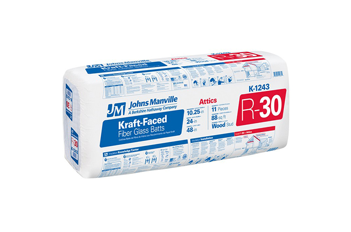 Kraft-faced Formaldehyde-free™ fiberglass